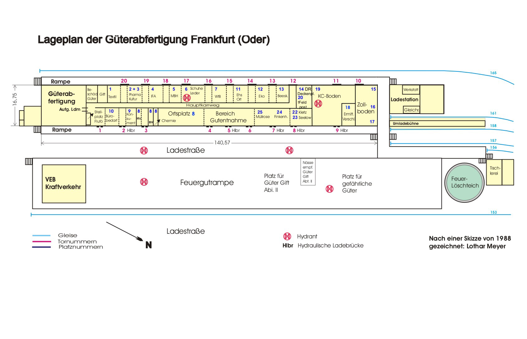 Lageplan Der G&uuml;terabfertigung